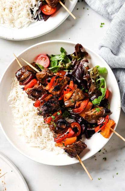 STEAK KABABS